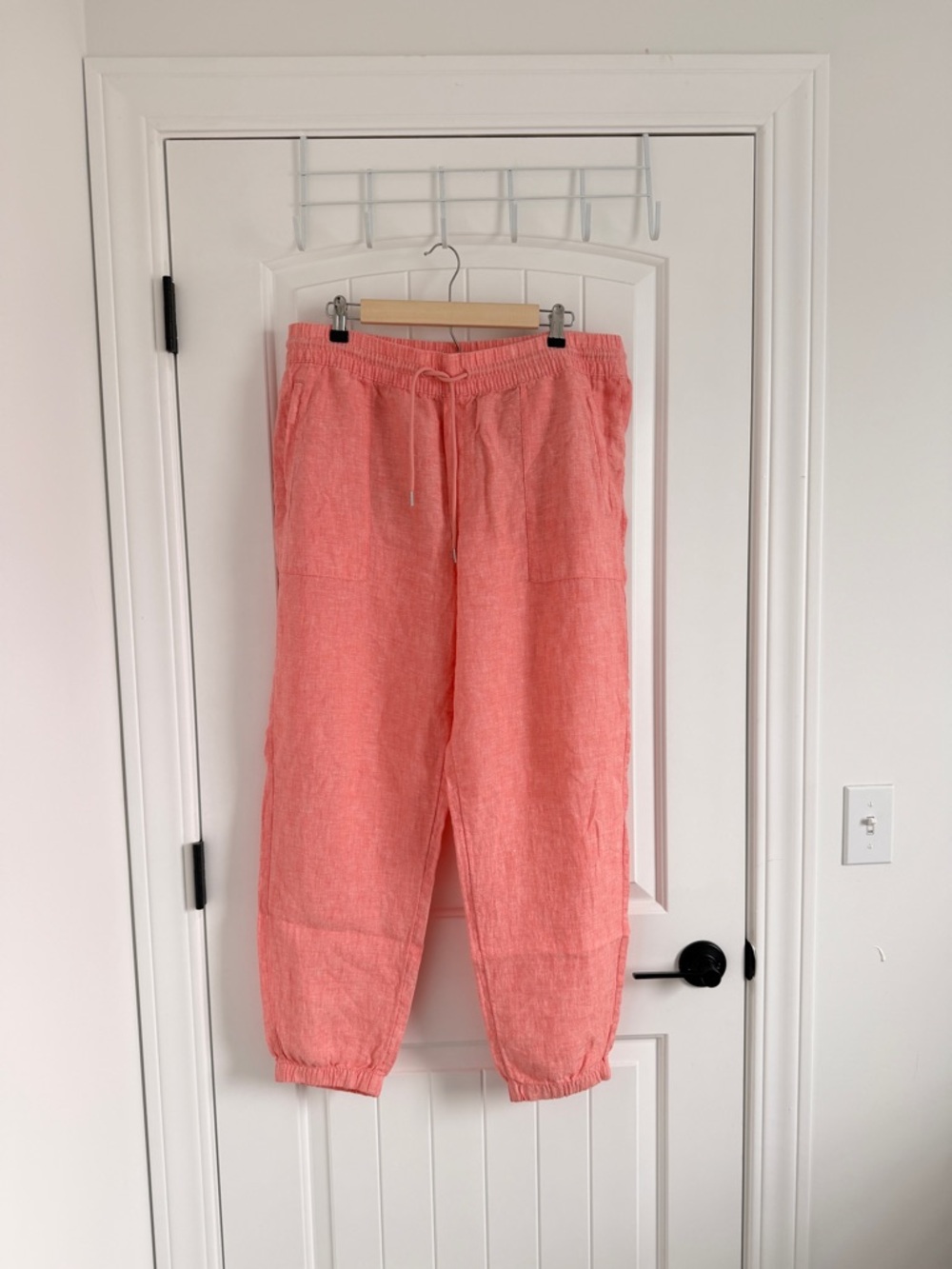 Athleta Coral Drawstring Linen-Blend Pants